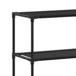 vidaXL Úložný regál nad toaletu s 3 poličkami čierny 53x28x169 cm – Obrázok 6