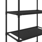 vidaXL Úložný regál nad toaletu s 3 poličkami čierny 53x28x169 cm – Obrázok 7