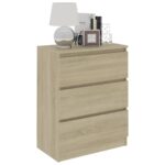 vidaXL Komoda, dub sonoma 60x35x76 cm, kompozitné drevo – Obrázok 3