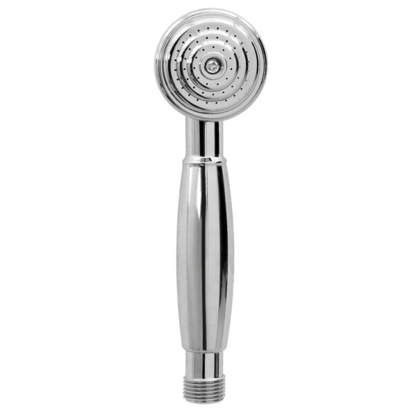 vidaXL Vaňová batéria s 2 kohútikmi + ručná sprcha chrómová retro – Obrázok 5