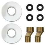 vidaXL Vaňová batéria s 2 kohútikmi + ručná sprcha chrómová retro – Obrázok 7