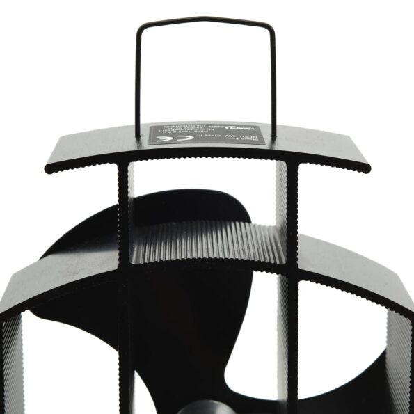 vidaXL Teplom poháňaný ventilátor na krb s 3 lopatkami čierny – Obrázok 7