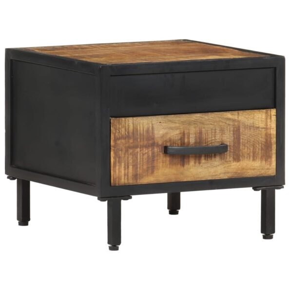vidaXL Nočný stolík 40x40x35 cm surové mangovníkové drevo – Obrázok 12