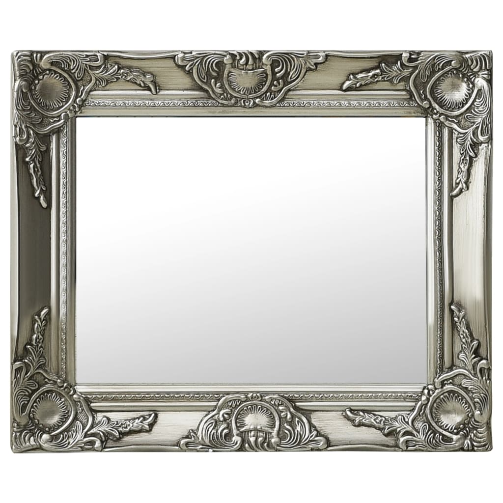 VXL8720286009284_a_en_hd_1.jpg vidaXL Nástenné zrkadlo v barokovom štýle 50x40 cm strieborné – Obrázok 1
