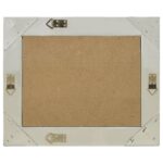 vidaXL Nástenné zrkadlo v barokovom štýle 50x40 cm strieborné – Obrázok 3