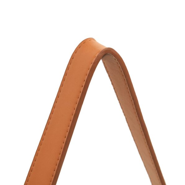 vidaXL Nástenné zrkadlo s popruhom čierne 50 cm – Obrázok 4