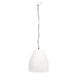 vidaXL Industriálna závesná lampa 25 W biela 42 cm okrúhla E27 – Obrázok 3