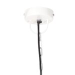 vidaXL Industriálna závesná lampa 25 W biela 42 cm okrúhla E27 – Obrázok 6