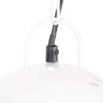 vidaXL Industriálna závesná lampa 25 W biela 42 cm okrúhla E27 – Obrázok 7