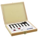 vidaXL Sústružnícke nože, vymeniteľné plátky, sada 12 ks, 8x8 mm 70 mm – Obrázok 3