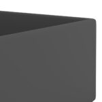 vidaXL Umývadlo s prepadom, keramika, matné tmavosivé – Obrázok 6