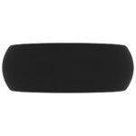 vidaXL Luxusné umývadlo, okrúhle, matné čierne 40x15 cm, keramika – Obrázok 4