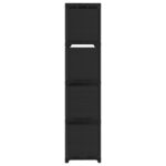 vidaXL Polica s dizajnom 12 kociek čierna 103x30x141 cm látka – Obrázok 4