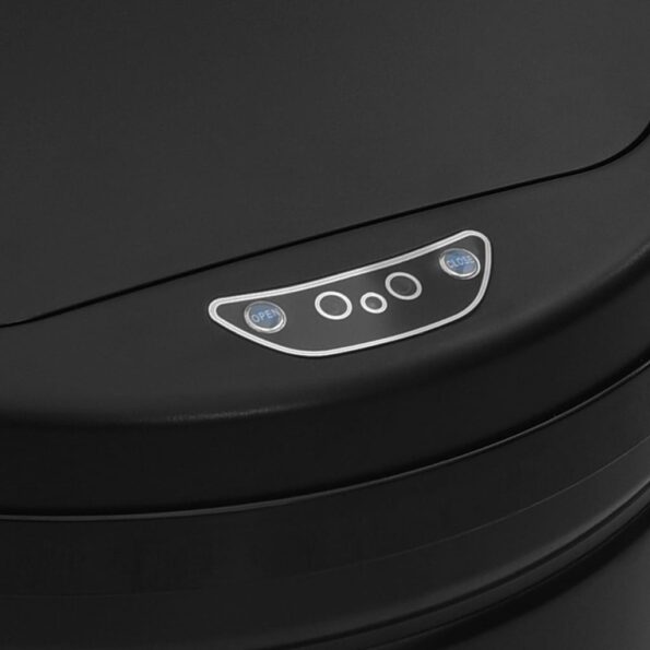 vidaXL Automatický odpadkový kôš, senzor 40 l, uhlíková oceľ, čierny – Obrázok 3