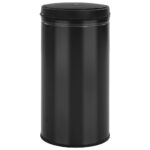 vidaXL Automatický odpadkový kôš, senzor 60 l, uhlíková oceľ, čierny – Obrázok 4