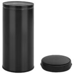 vidaXL Automatický odpadkový kôš, senzor 80 l, uhlíková oceľ, čierny – Obrázok 6