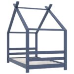 vidaXL Rám detskej postele biely 80x160 cm borovicový masív – Obrázok 2