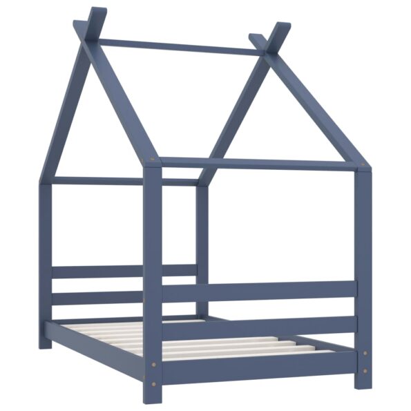 vidaXL Rám detskej postele biely 80x160 cm borovicový masív – Obrázok 2