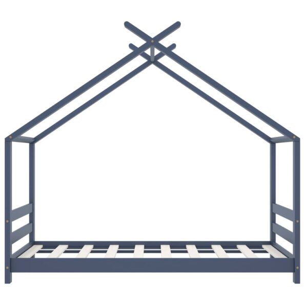 vidaXL Rám detskej postele biely 80x160 cm borovicový masív – Obrázok 4