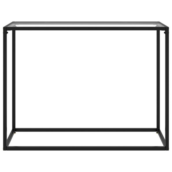 vidaXL Konzolový stolík priehľadný 100x35x75 cm tvrdené sklo – Obrázok 2