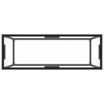 vidaXL Konzolový stolík priehľadný 100x35x75 cm tvrdené sklo – Obrázok 4