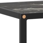 vidaXL TV skrinka čierna s čiernym mramorovým sklom 100x40x40 cm – Obrázok 5