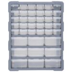 vidaXL Organizér s 39 zásuvkami 38x16x47 cm – Obrázok 4