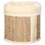 vidaXL Domček pre mačky s luxusným vankúšom 33 cm, morská tráva – Obrázok 4