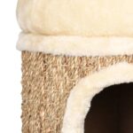 vidaXL Domček pre mačky s luxusným vankúšom 33 cm, morská tráva – Obrázok 5