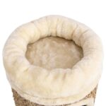 vidaXL Domček pre mačky s luxusným vankúšom 33 cm, morská tráva – Obrázok 6