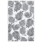 vidaXL Vonkajší koberec bielo-čierny 120x180 cm PP – Obrázok 2