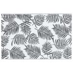 vidaXL Vonkajší koberec bielo-čierny 120x180 cm PP – Obrázok 3