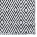 vidaXL Vonkajší koberec bielo-čierny 190x290 cm PP – Obrázok 5