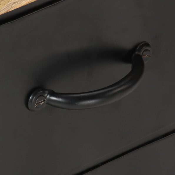 vidaXL TV skrinka 90x30x41 cm surové mangovníkové drevo – Obrázok 4