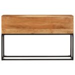 vidaXL Konzolový stolík 120x30x75 cm masívne akáciové drevo – Obrázok 2