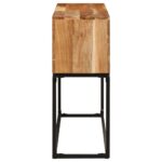 vidaXL Konzolový stolík 120x30x75 cm masívne akáciové drevo – Obrázok 3