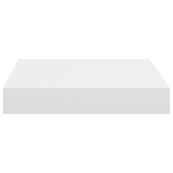 vidaXL Plávajúce nástenné police 2 ks, biele 23x23,5x3,8 cm, MDF – Obrázok 6