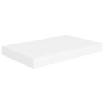 vidaXL Plávajúce nástenné police 4 ks, biele 40x23x3,8 cm, MDF – Obrázok 5