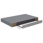 vidaXL Plávajúce nástenné police 2 ks, sivé 40x23x3,8 cm, MDF – Obrázok 7