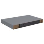 vidaXL Plávajúce nástenné police 2 ks, sivé 40x23x3,8 cm, MDF – Obrázok 8
