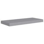 vidaXL Plávajúce nástenné police 4 ks, sivé 60x23,5x3,8 cm, MDF – Obrázok 4