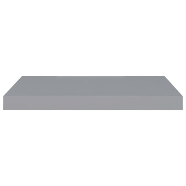 vidaXL Plávajúce nástenné police 4 ks, sivé 60x23,5x3,8 cm, MDF – Obrázok 5