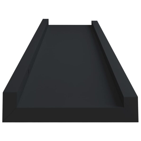 vidaXL Poličky na zarámované obrázky 2 ks čierne 40x9x3 cm MDF – Obrázok 5