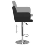 vidaXL Barové stoličky 2 ks čierne umelá koža – Obrázok 5