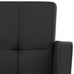 vidaXL Barové stoličky 2 ks čierne umelá koža – Obrázok 7