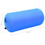 vidaXL Nafukovací gymnastický valec s pumpou 120x90 cm PVC modrý – Obrázok 11