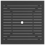 vidaXL Záhradný stôl antracitový 81,5x81,5x72 cm oceľ – Obrázok 3