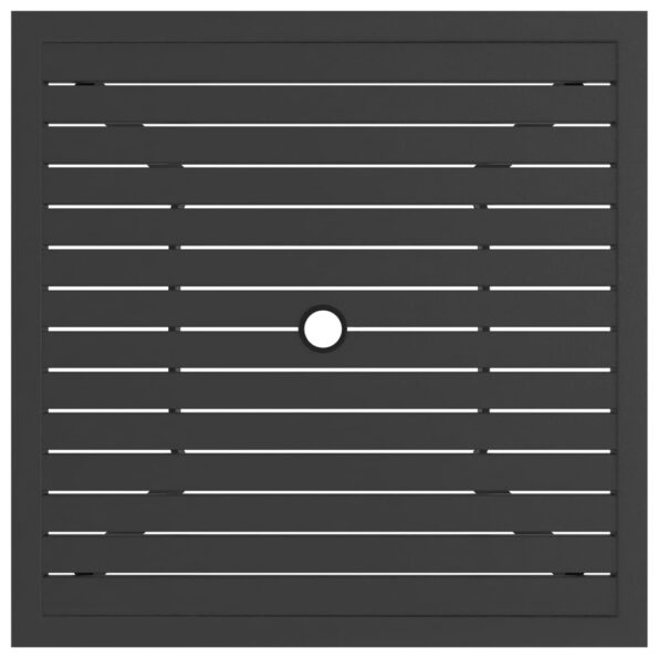 vidaXL Záhradný stôl antracitový 81,5x81,5x72 cm oceľ – Obrázok 3