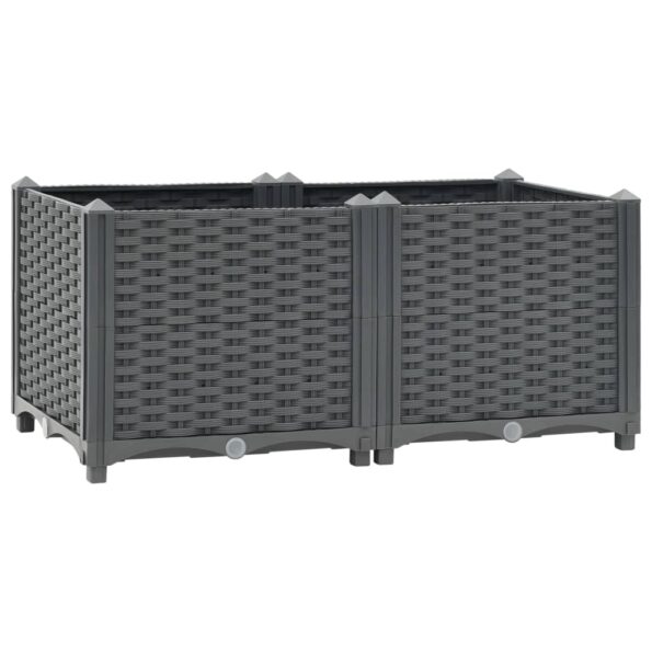 vidaXL Vyvýšený záhon 80x40x38 cm polypropylén – Obrázok 2