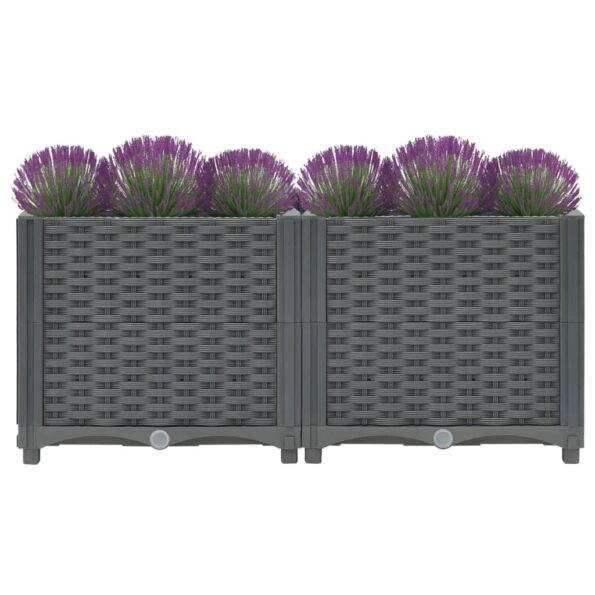 vidaXL Vyvýšený záhon 80x40x38 cm polypropylén – Obrázok 4